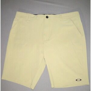 OAKLEY Performance Stretch 10" Khaki Chino Golf Shorts Men's 38
